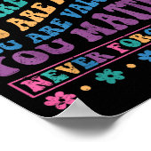 Liebe Person hinter mir Sie verdienen geliebt und Poster (Ecke)