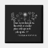 Liebe Person hinter mir sind Sie Phantastisch schö Magnet (Vorne)