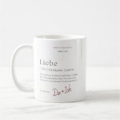 Liebe personalisierbare Tasse zum Valentinstag (Links)