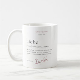 Liebe personalisierbare Tasse zum Valentinstag 