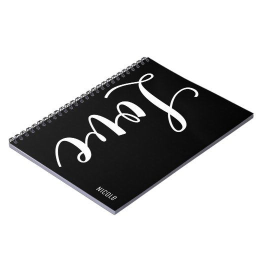 LIEBE Personalisiert Chic Inspiration-Typ Notizblock (Linke Seite)