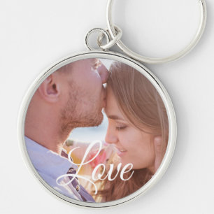 Liebe Personalisiert Foto Couple's Key Chain Schlüsselanhänger