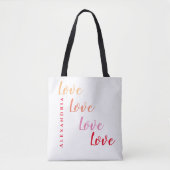 Liebe Personalisiert Moderne Tasche (Vorderseite)