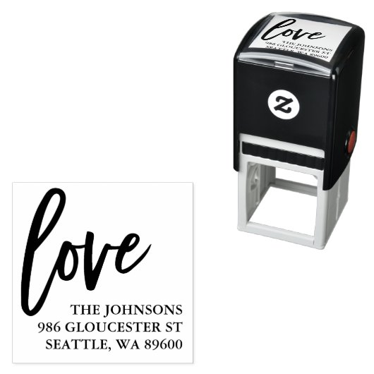 Liebe | PERSONALISIERT Permastempel (Beispiel)