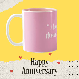 Liebe Personalisiert rosa Hintergrund Zweifarbige Tasse