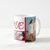 Liebe personalisiert Valentinstag Kaffeetasse (VorderseiteRechts)