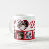 Liebe personalisiert Valentinstag Kaffeetasse (Vorderseite Links)