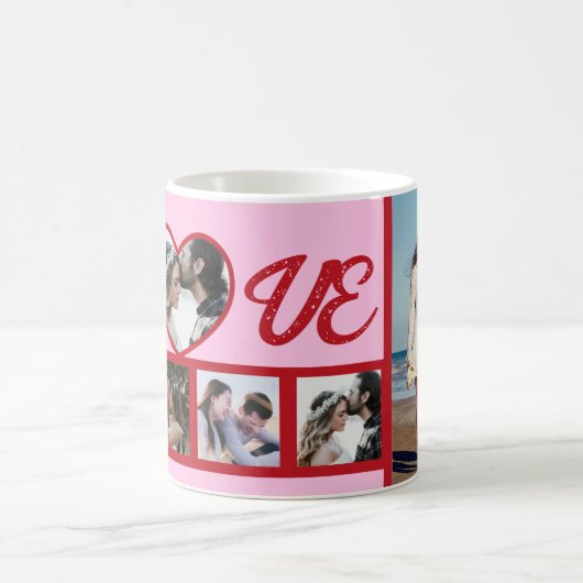 Liebe personalisiert Valentinstag Kaffeetasse (Mittel)