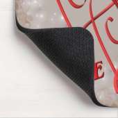 Liebe Personalisiert verflochtene Rote Herzen Mousepad (Ecke)