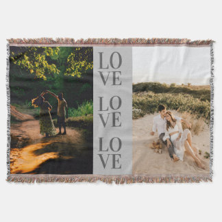 "LIEBE" personalisiert Vollständiges Foto-Layout Decke