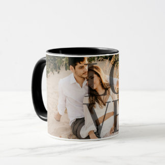 "LIEBE" personalisiert Vollständiges Foto-Layout Tasse