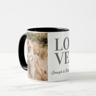 "LIEBE" personalisiert Vollständiges Foto-Layout u Tasse