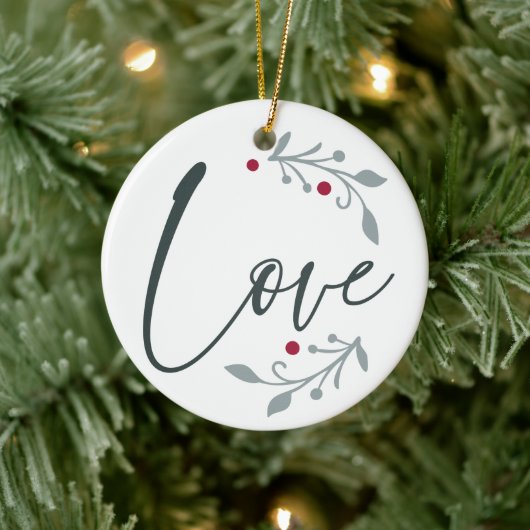 Liebe Personalisiert Weihnachten Keramik Ornament (Baum)