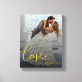 Liebe Personalisierte Hochzeitsgeschenke Leinwand  (Vorderseite)