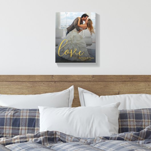 Liebe Personalisierte Hochzeitsgeschenke Leinwand  (Insitu (Schlafzimmer))