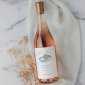 Liebe Personalisierte Paare Weinetikett