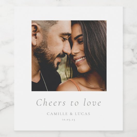 Liebe Personalisierter Gastgeschenke Hochzeiten Weinetikett (Einzelnes Label)