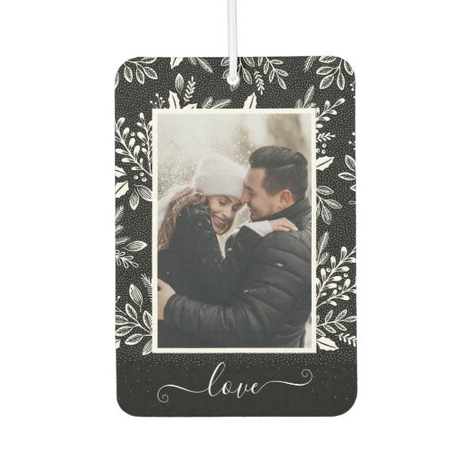 LIEBE Personalisiertes Foto Auto Autolufterfrischer (Vorderseite)