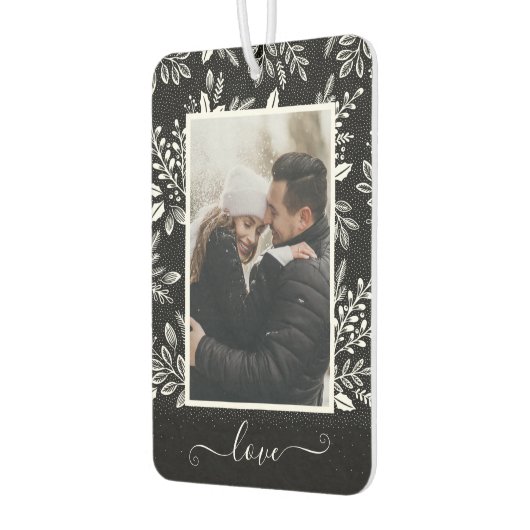 LIEBE Personalisiertes Foto Auto Autolufterfrischer (Links)