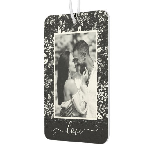 LIEBE Personalisiertes Foto Auto Autolufterfrischer (Links)