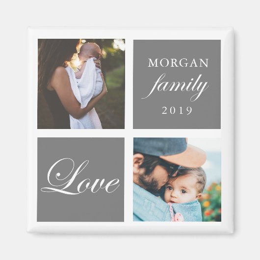 Liebe | Personalisiertes Foto Magnet (Vorne)