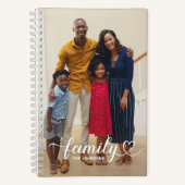 Liebe Personalisiertes Foto mit White Script Notizblock (Vorderseite)