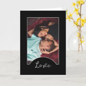 Liebe, Personalisiertes Foto, romantischer Valenti Karte (Gelbe Blume)