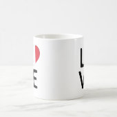 Liebe - Peru-Flagge Kaffeetasse (Mittel)