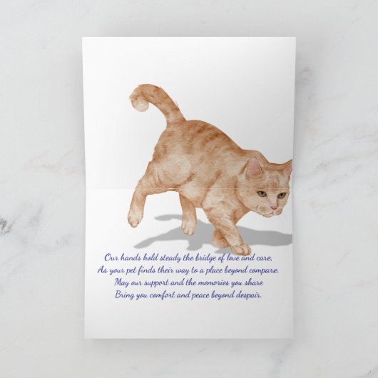 Liebe Pet Beileid Karte (Innenseite)