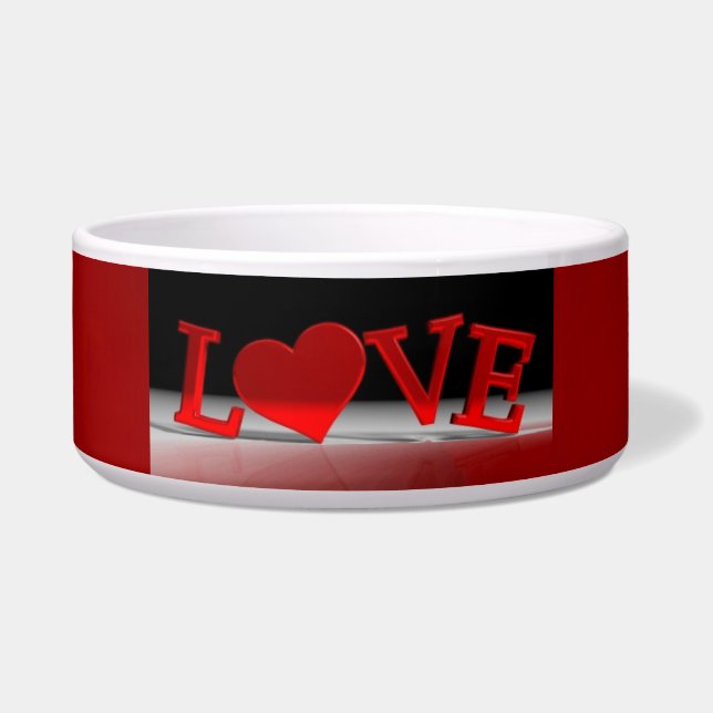 Liebe Pet Bowl Napf (Vorderseite)