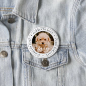 Liebe Pet Memorial Elegantes Foto Button (Beispiel)