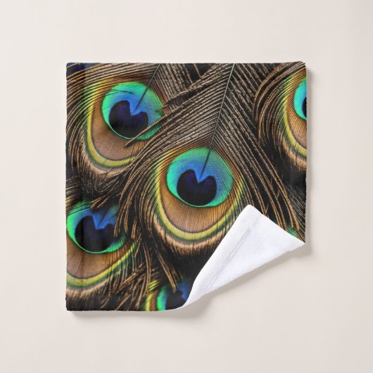 Liebe Pfau Badhandtuch Set (Waschlappen)