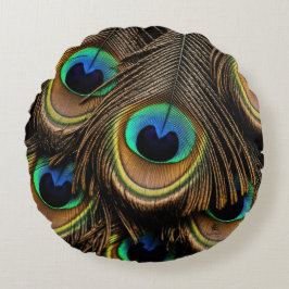 Liebe Pfau Rundes Kissen