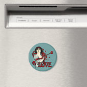 Liebe Pfeil im Herzen Magnet (In Situ (Geschirrspüler))