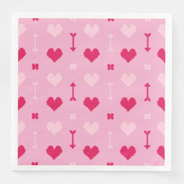 Liebe Pfeile & Blütenpapier Napkin Serviette