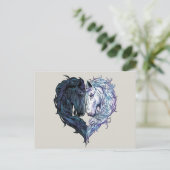 Liebe Pferd Postkarte (Stehend Vorderseite)