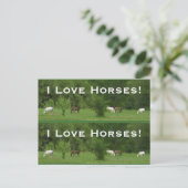 Liebe Pferde! Bookmarkers - Anpassen! Postkarte (Stehend Vorderseite)