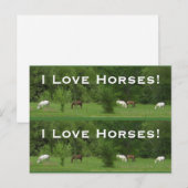 Liebe Pferde! Bookmarkers - Anpassen! Postkarte (Vorne/Hinten)