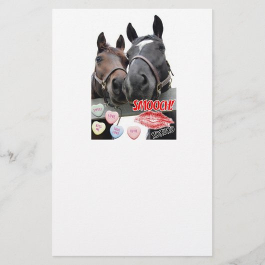 Liebe Pferde Briefpapier (Vorderseite)