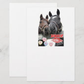 Liebe Pferde Briefpapier (Vorne/Hinten)