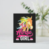 Liebe Pferde Frische Pasta machen Postkarte (Stehend Vorderseite)