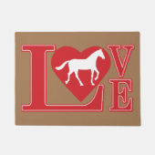 Liebe Pferde Fußmatte (Vorderseite)