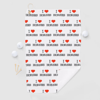 Liebe Pferde Golfhandtuch