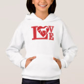 Liebe Pferde Hoodie (Vorderseite)