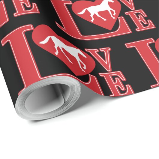 Liebe Pferde, I Liebe Pferde Geschenkpapier (Rolleneckpunkt)