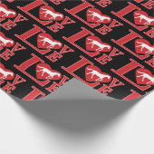 Liebe Pferde, I Liebe Pferde Geschenkpapier (Ecke)