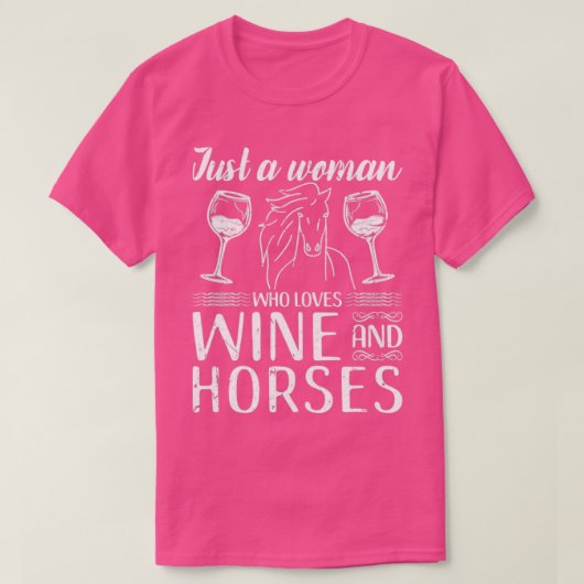 Liebe Pferde Reiten T-Shirt (Design vorne)
