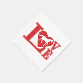 Liebe Pferde Serviette (Ecke)