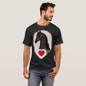 Liebe Pferde Vintag T-Shirt (Vorne ganz)
