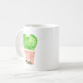 Liebe Pflanze Wasserfarbe Kaffeetasse (Vorderseite Links)